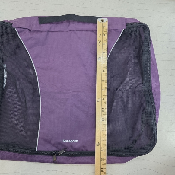 Samsonite 3 Pack Travel Packing Cubes - Purple & Black Luggage Bags - Picture 4 of 10